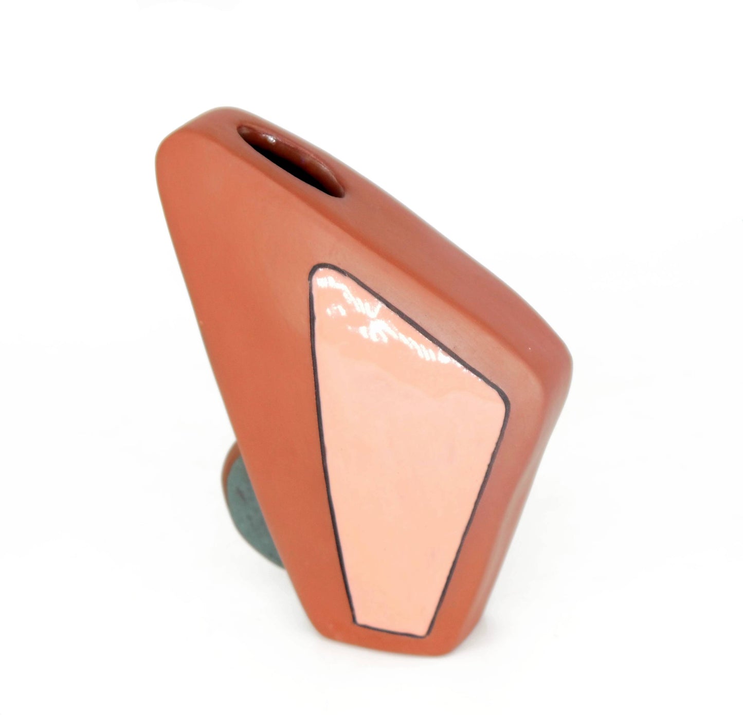 Pink Polygon Vase