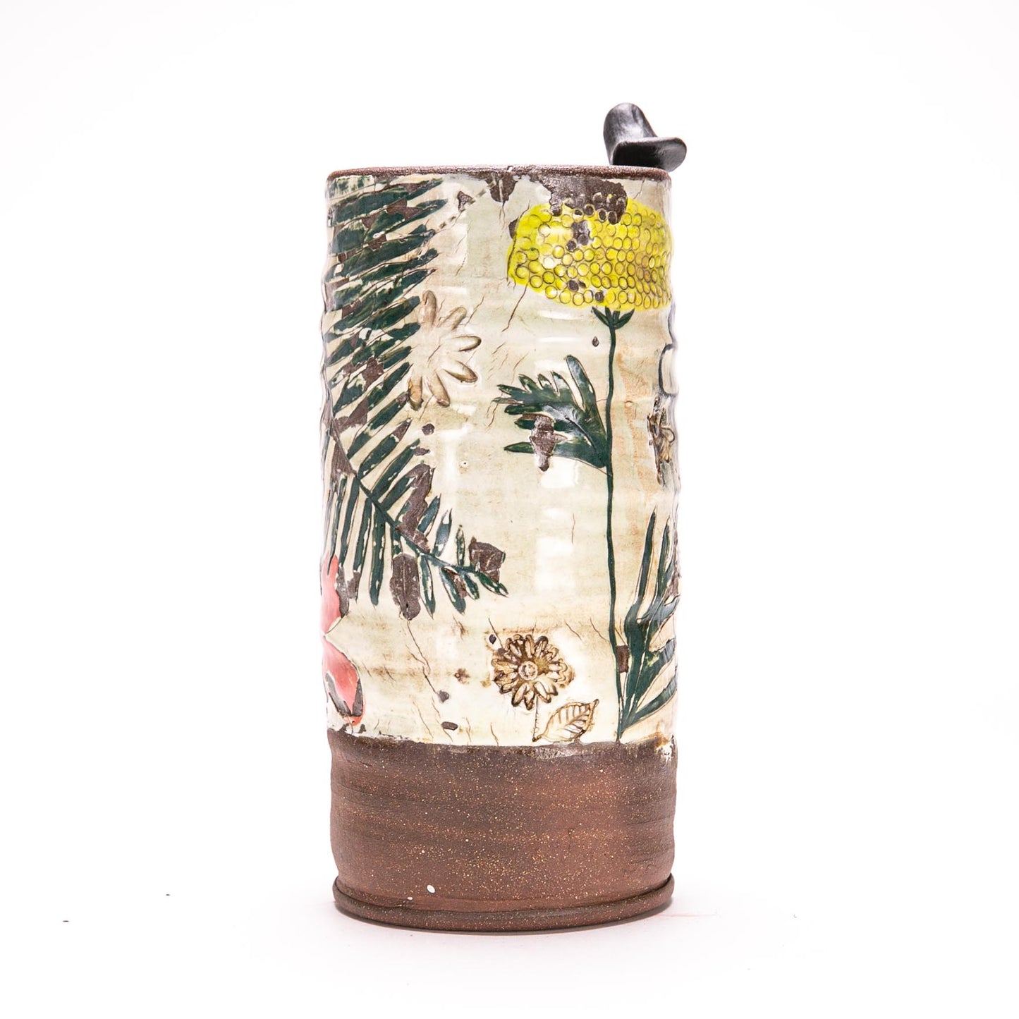 Cylinder Vase w/ Bird