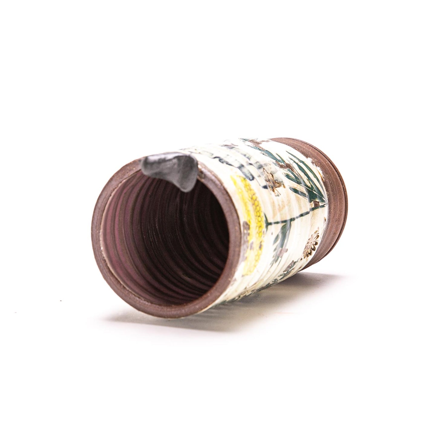 Cylinder Vase w/ Bird