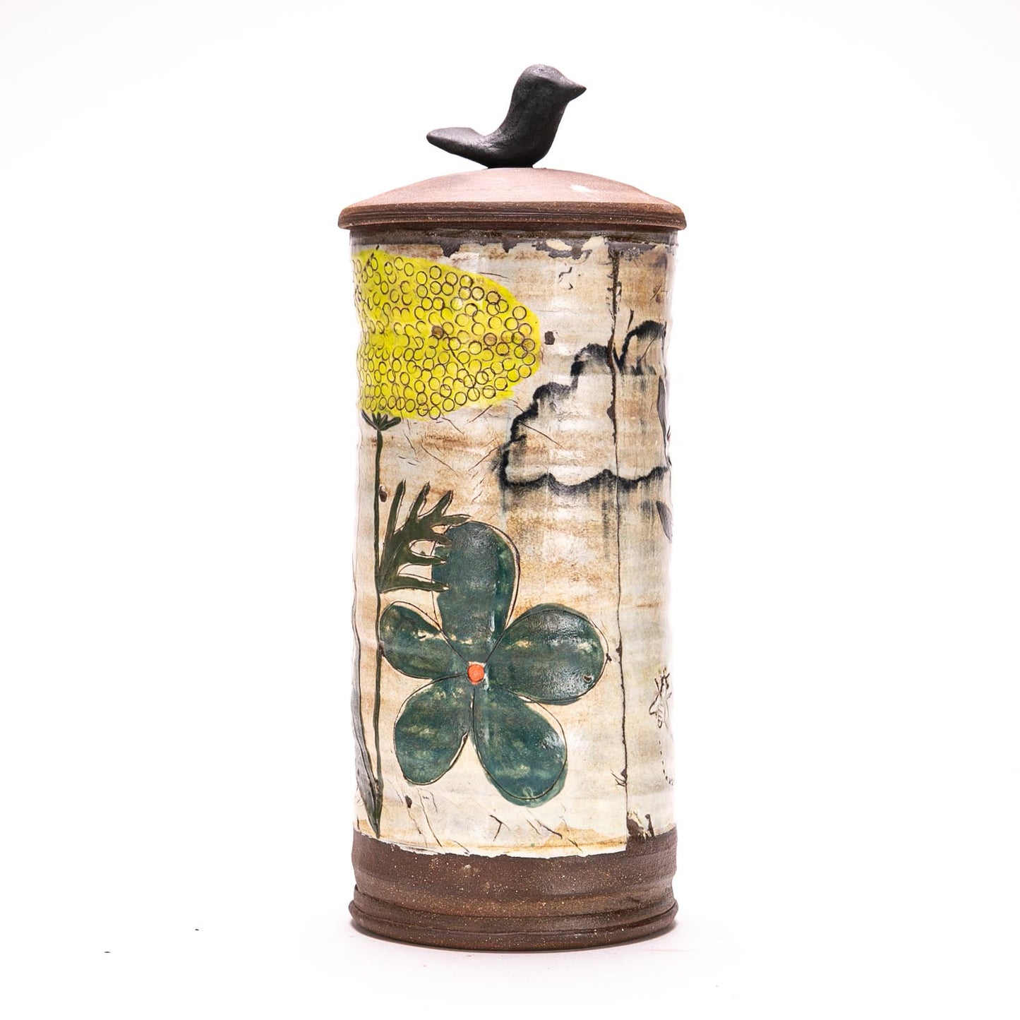 Tall Jar w/ Bird