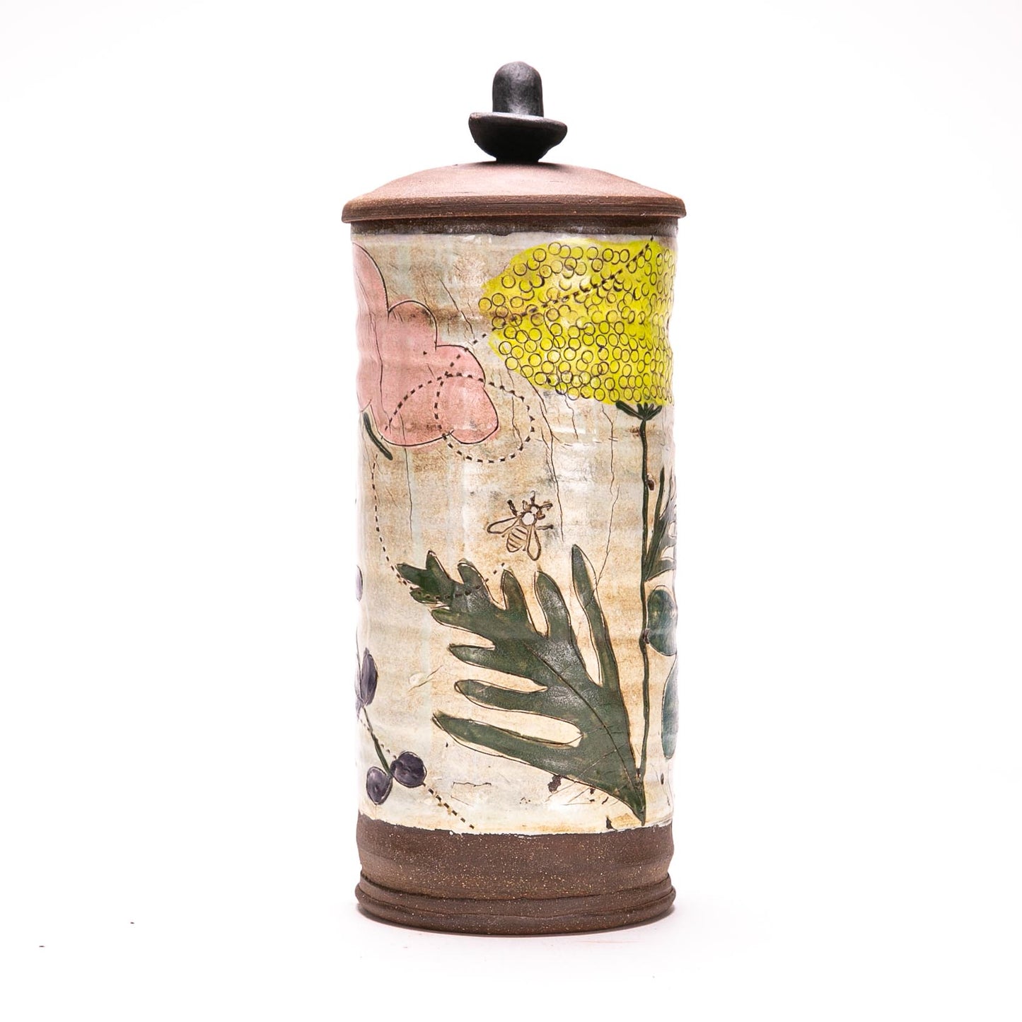 Tall Jar w/ Bird