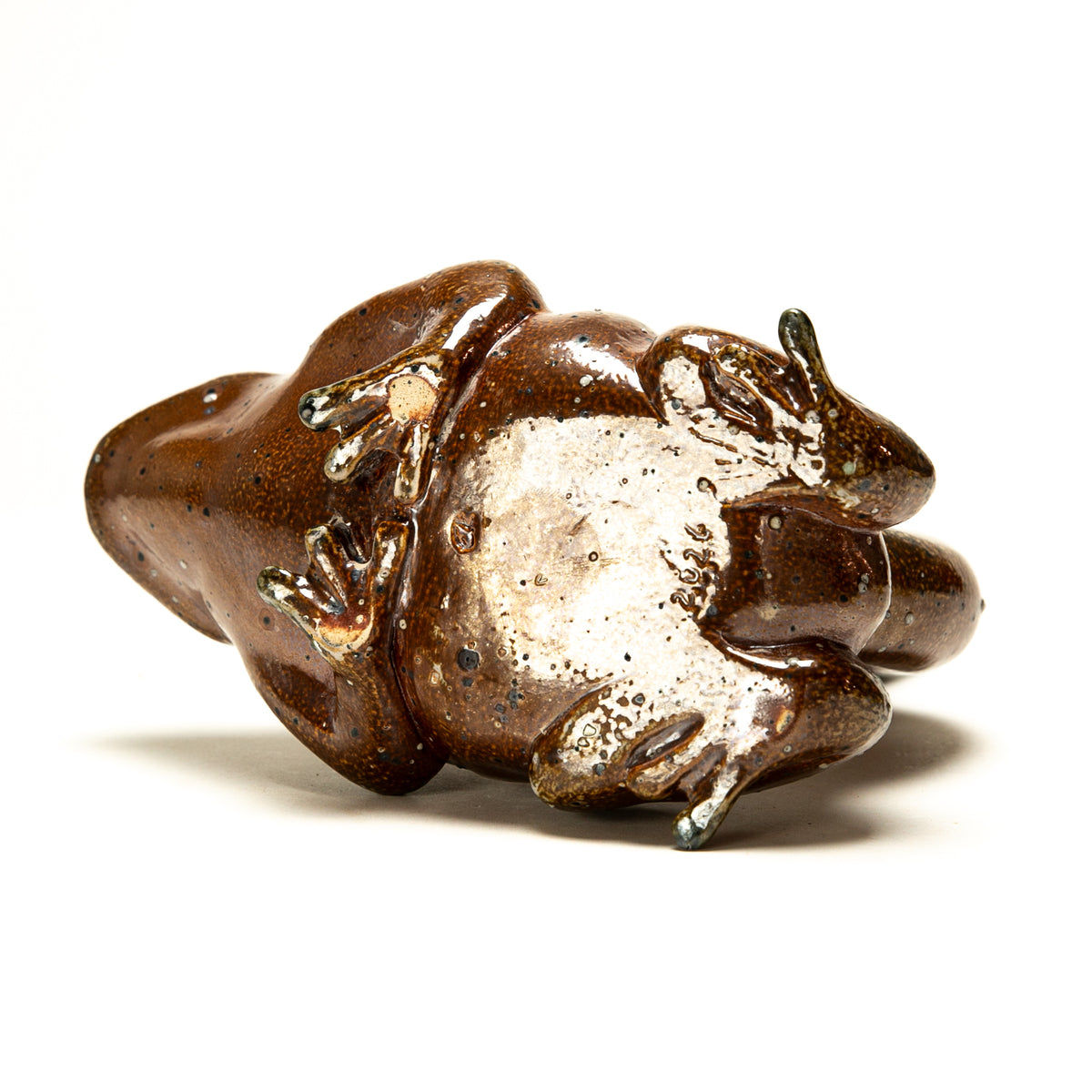 Frog Stirrup Jug