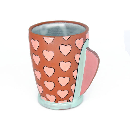 Pink Heart Tumbler