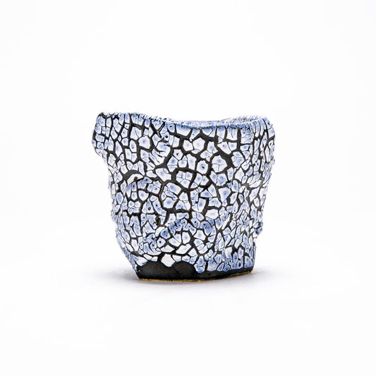 Black Crackle Kurinuki Cup