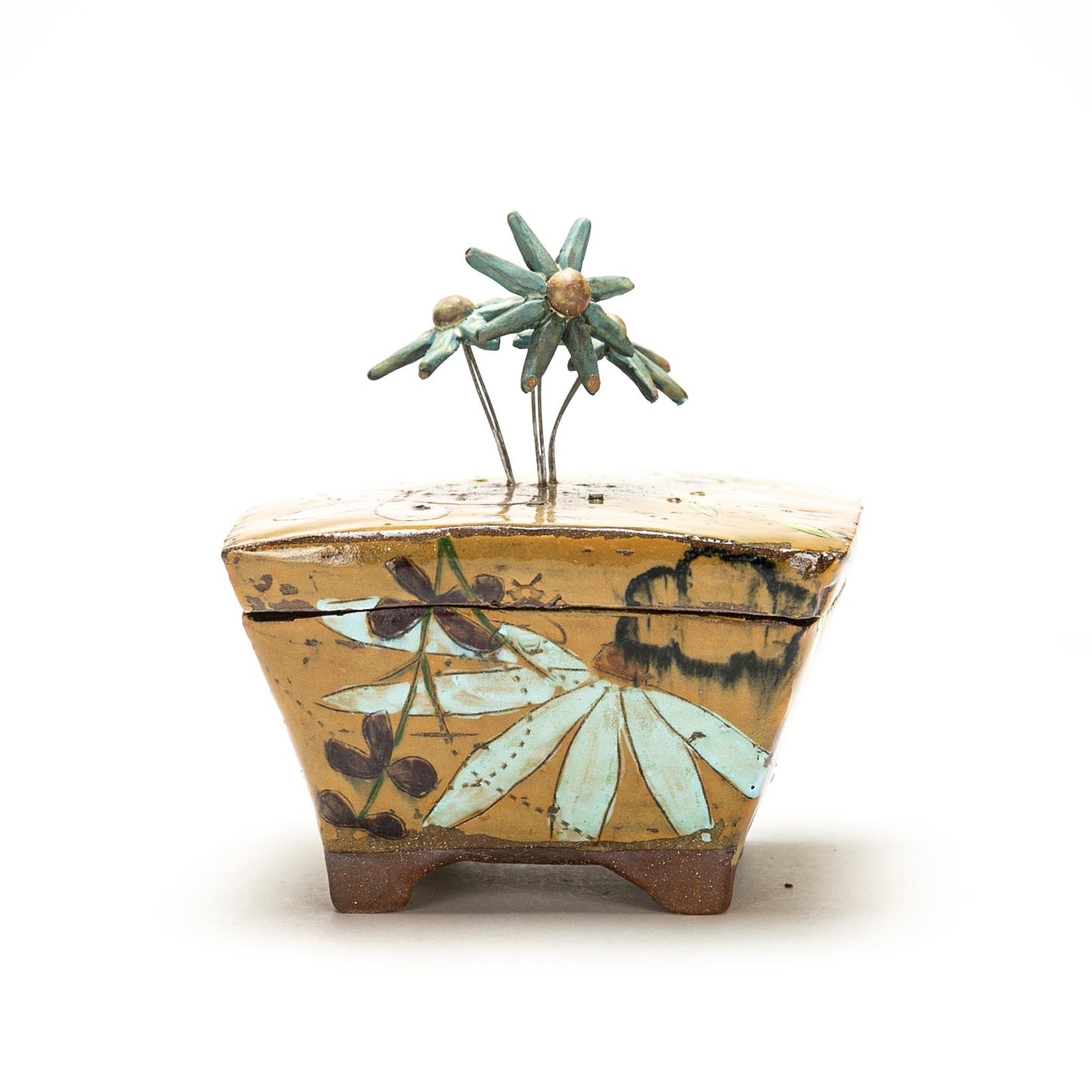 Box with Flower Sculpture