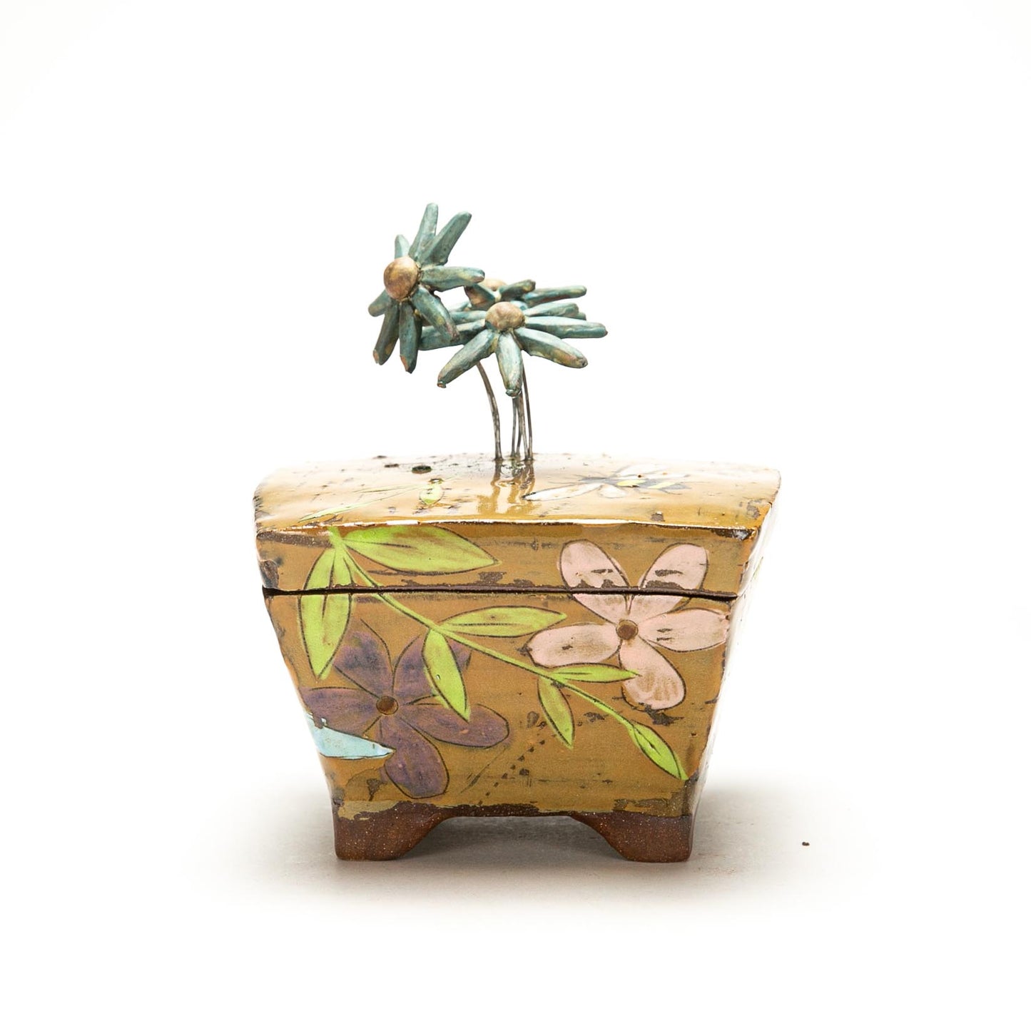 Box with Flower Sculpture