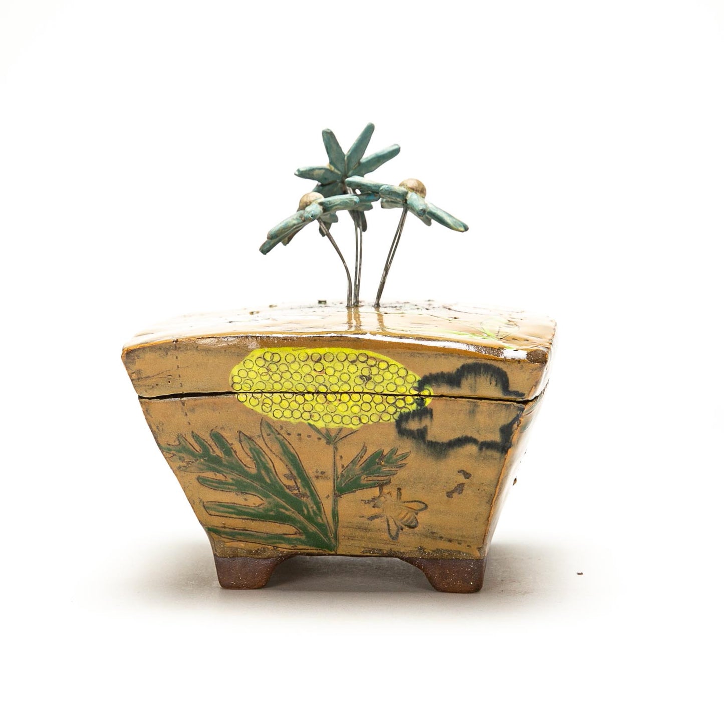 Box with Flower Sculpture