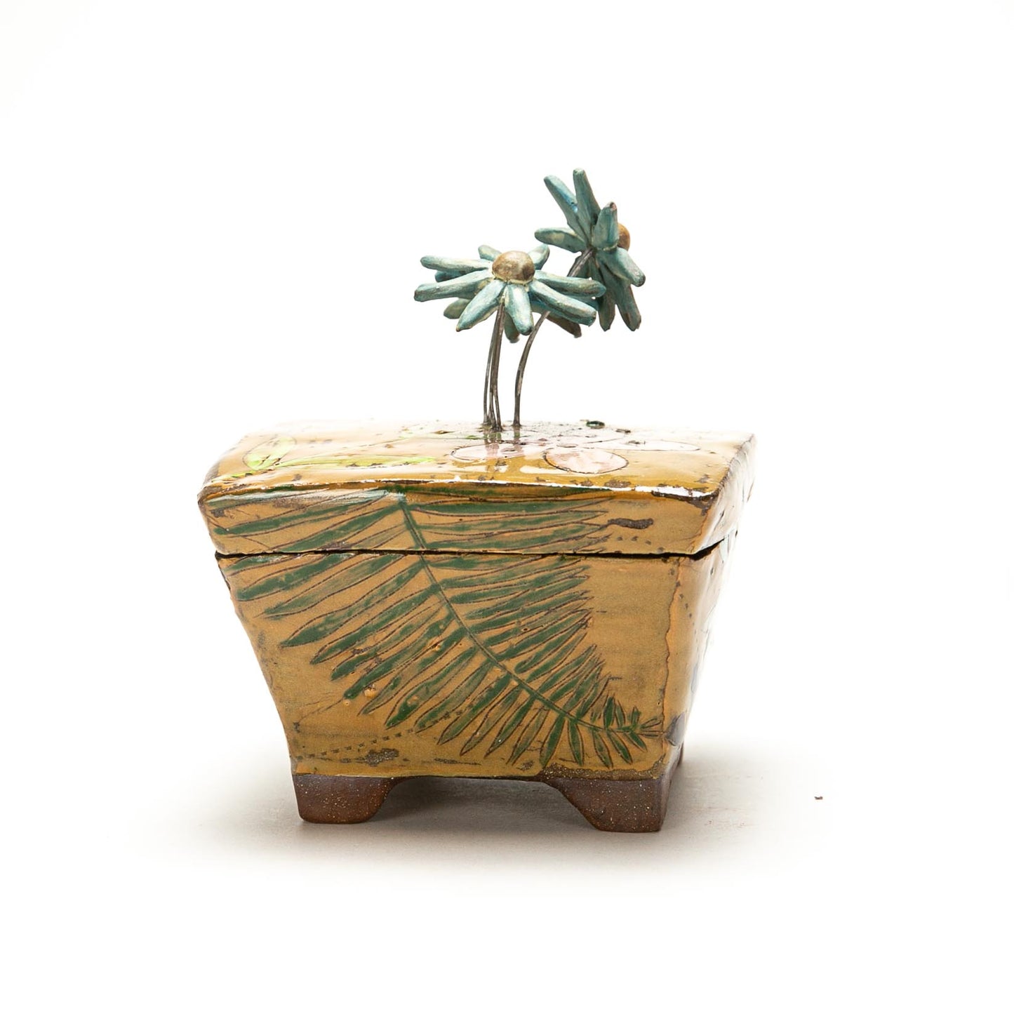 Box with Flower Sculpture