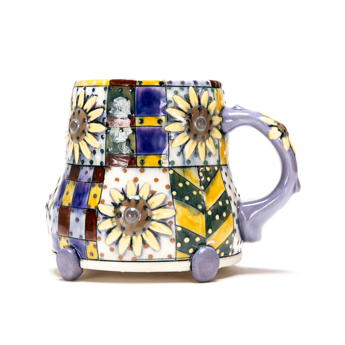 Sunflower Quilt Mug