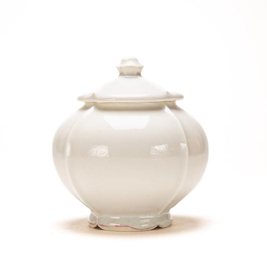 Gloss White Sugar Jar