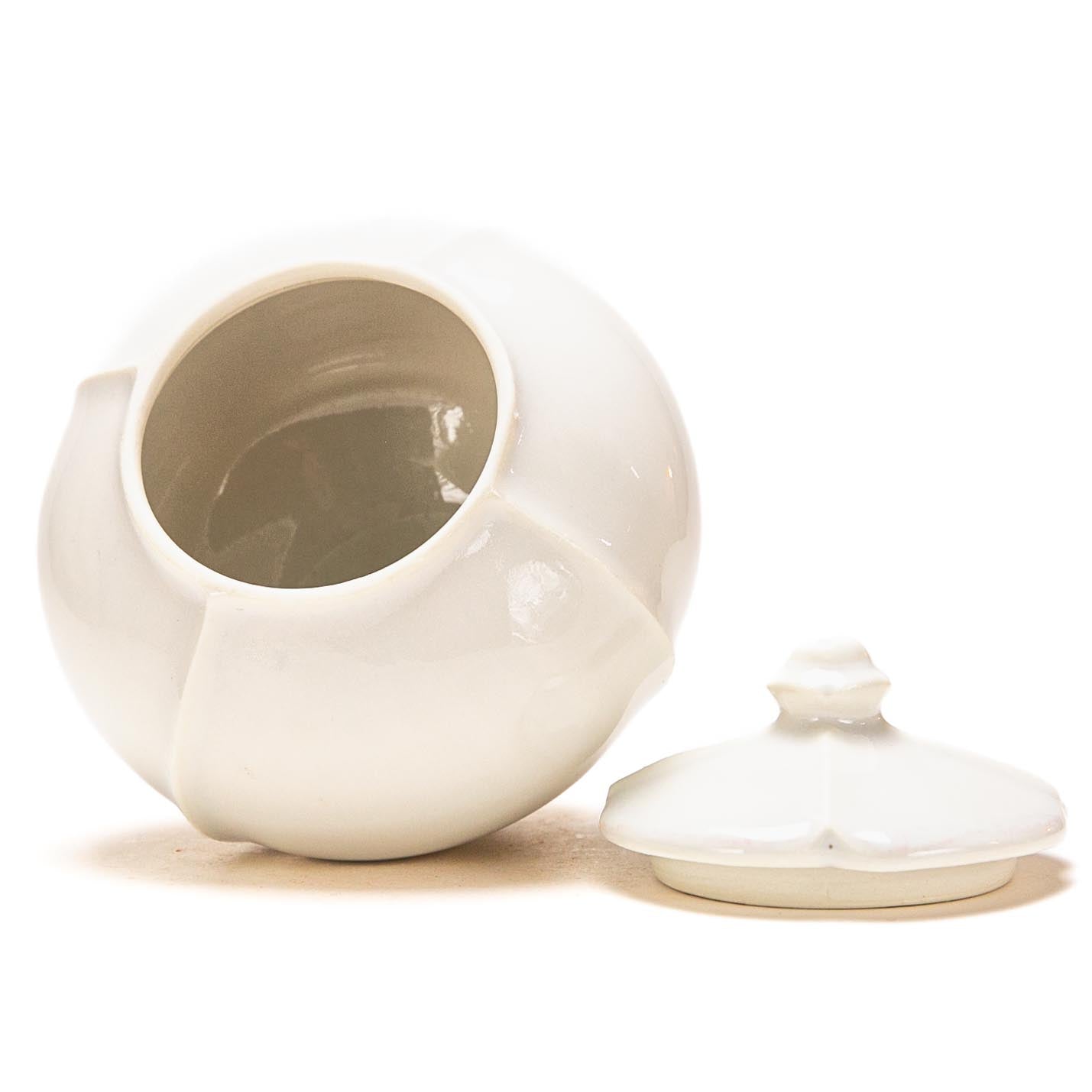 Gloss White Sugar Jar