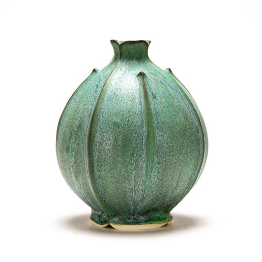 Antique Green Bud Vase