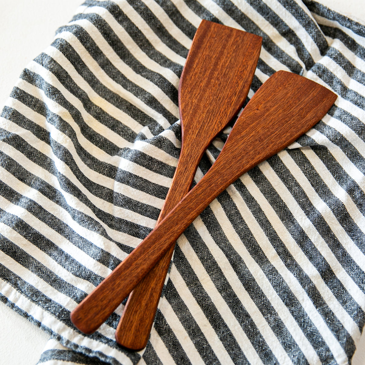 Sapele Wood Spatula: Set of 2