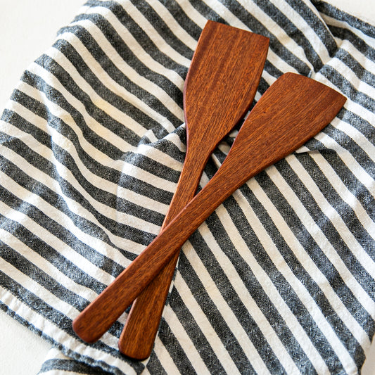 Sapele Wood Spatula: Set of 2