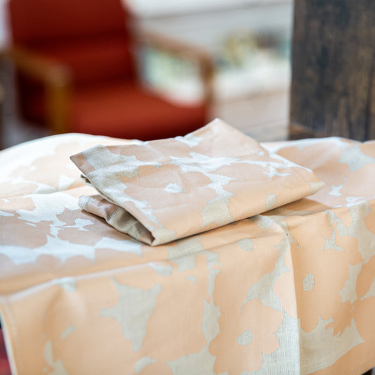 Set of 2 Hand Printed Linen Napkins