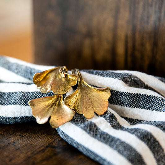 Ginkgo Napkin Rings - Set of 4