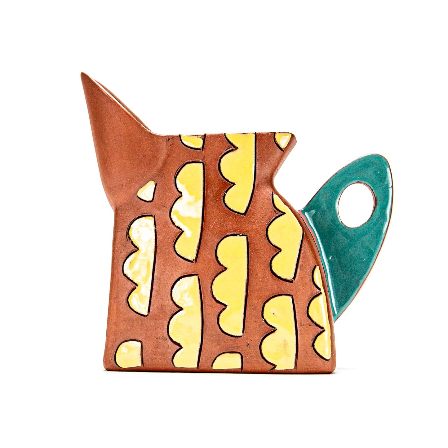 Yellow Patterned Creamer