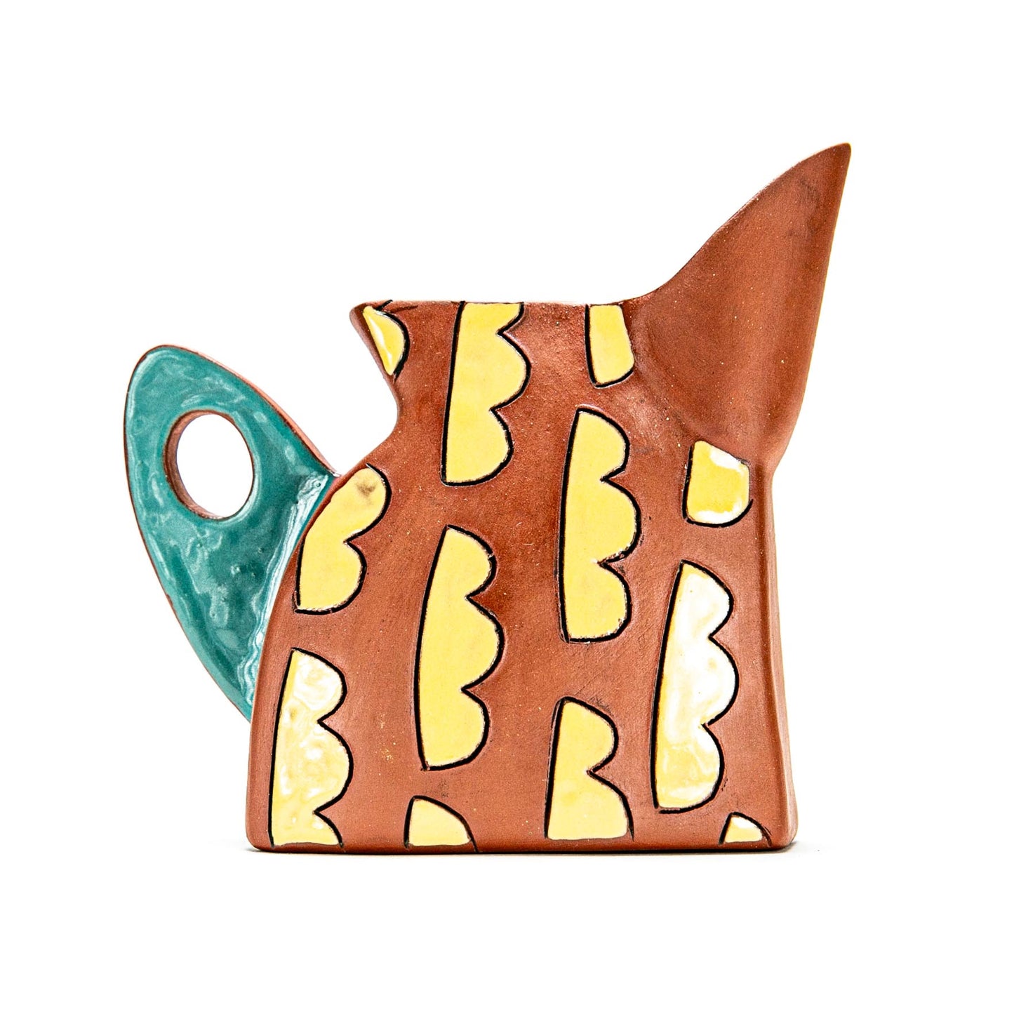 Yellow Patterned Creamer