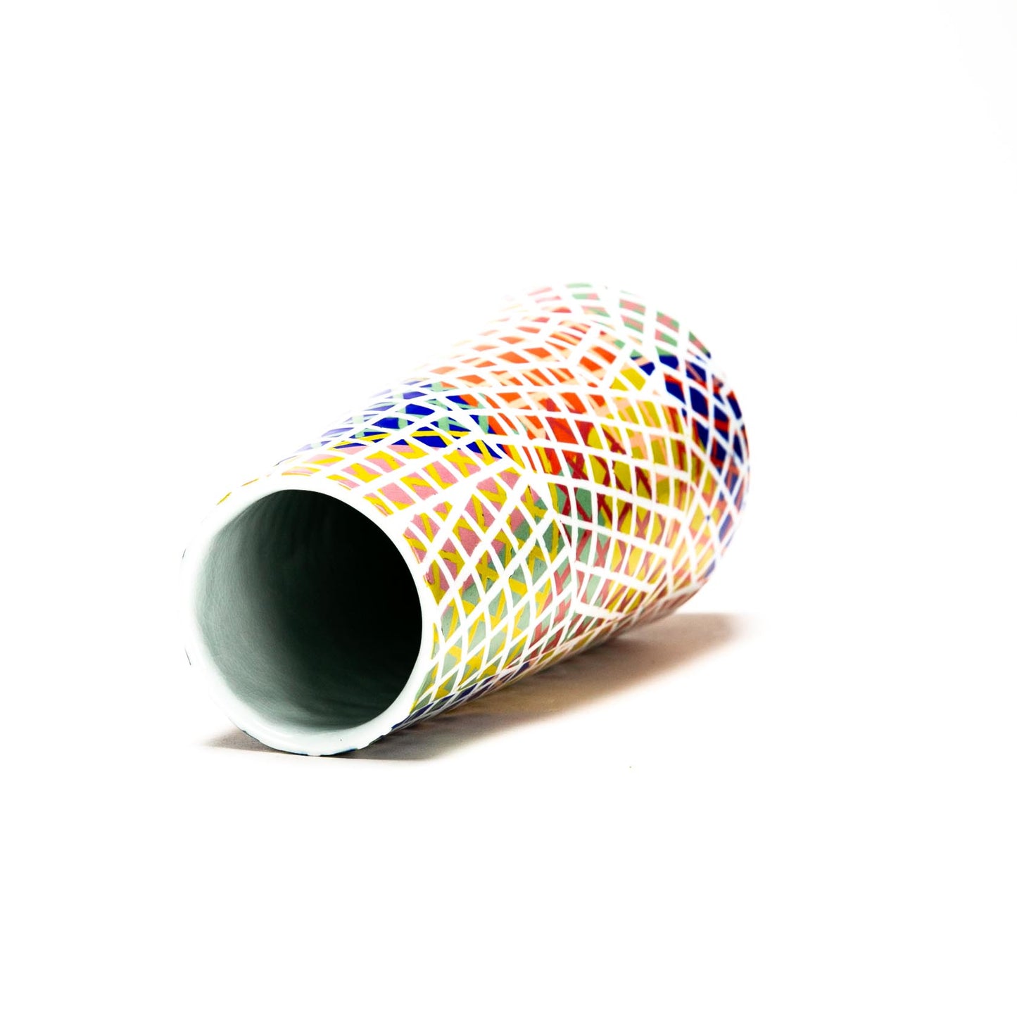 Rainbow Grid Vase