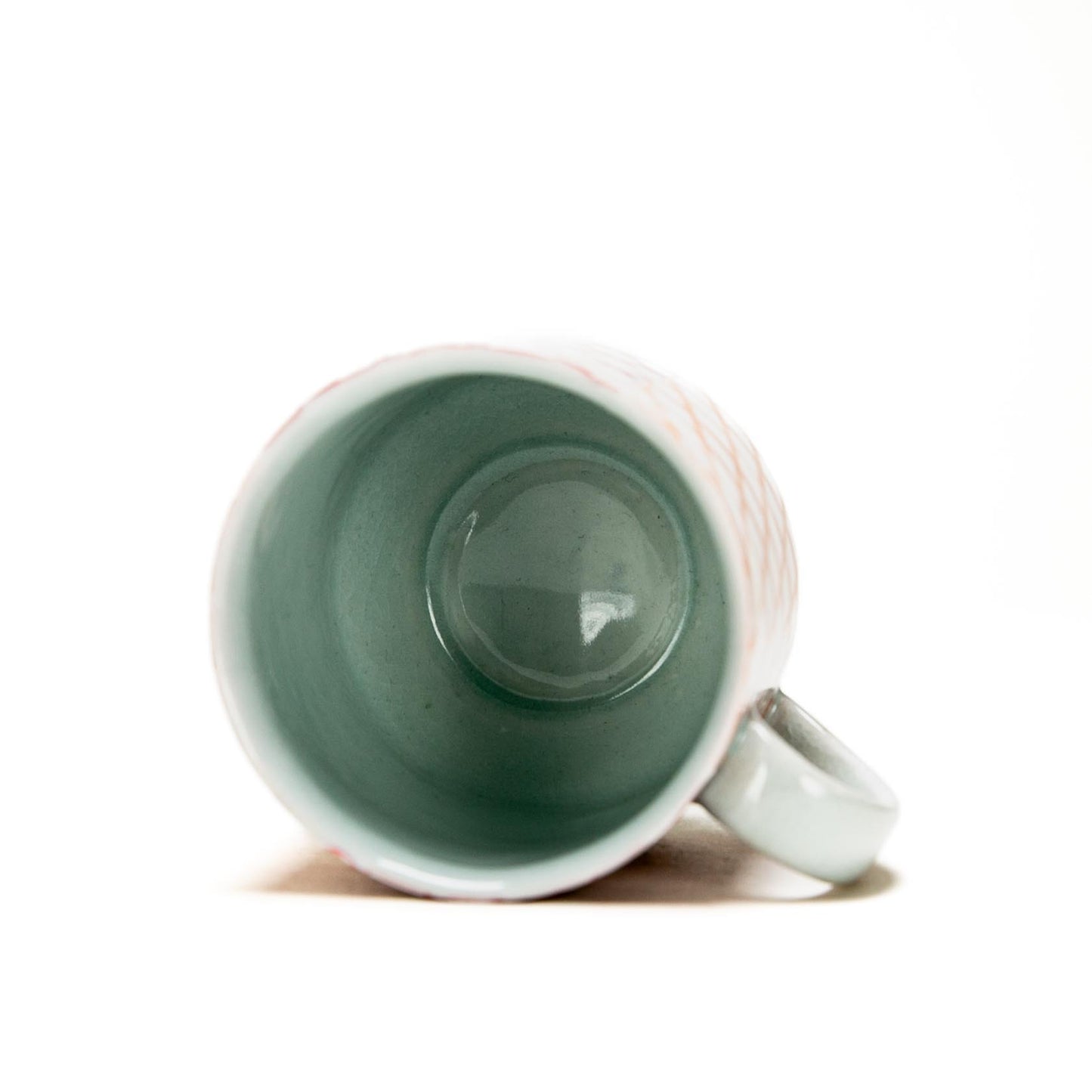 Orange Grid Mug