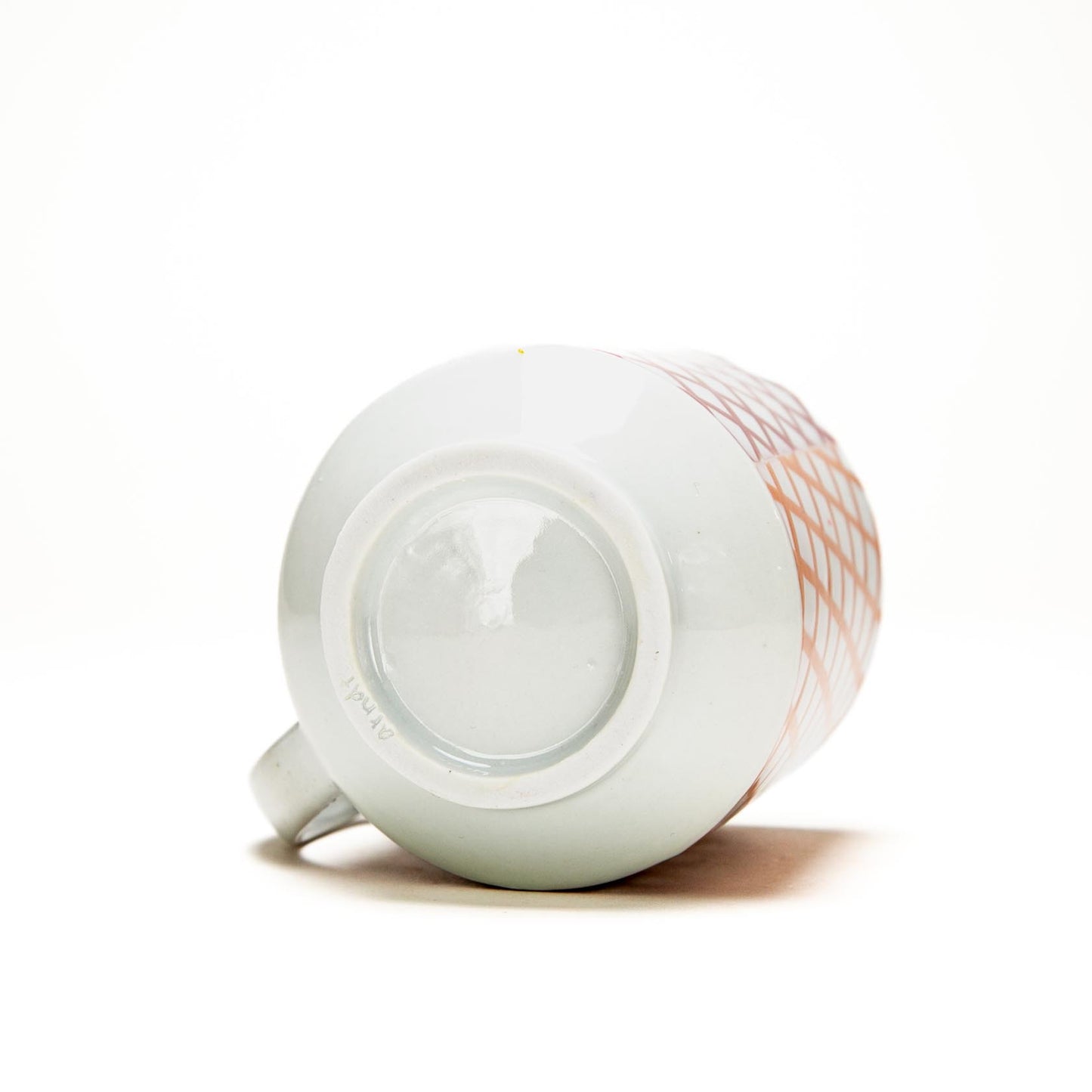 Orange Grid Mug