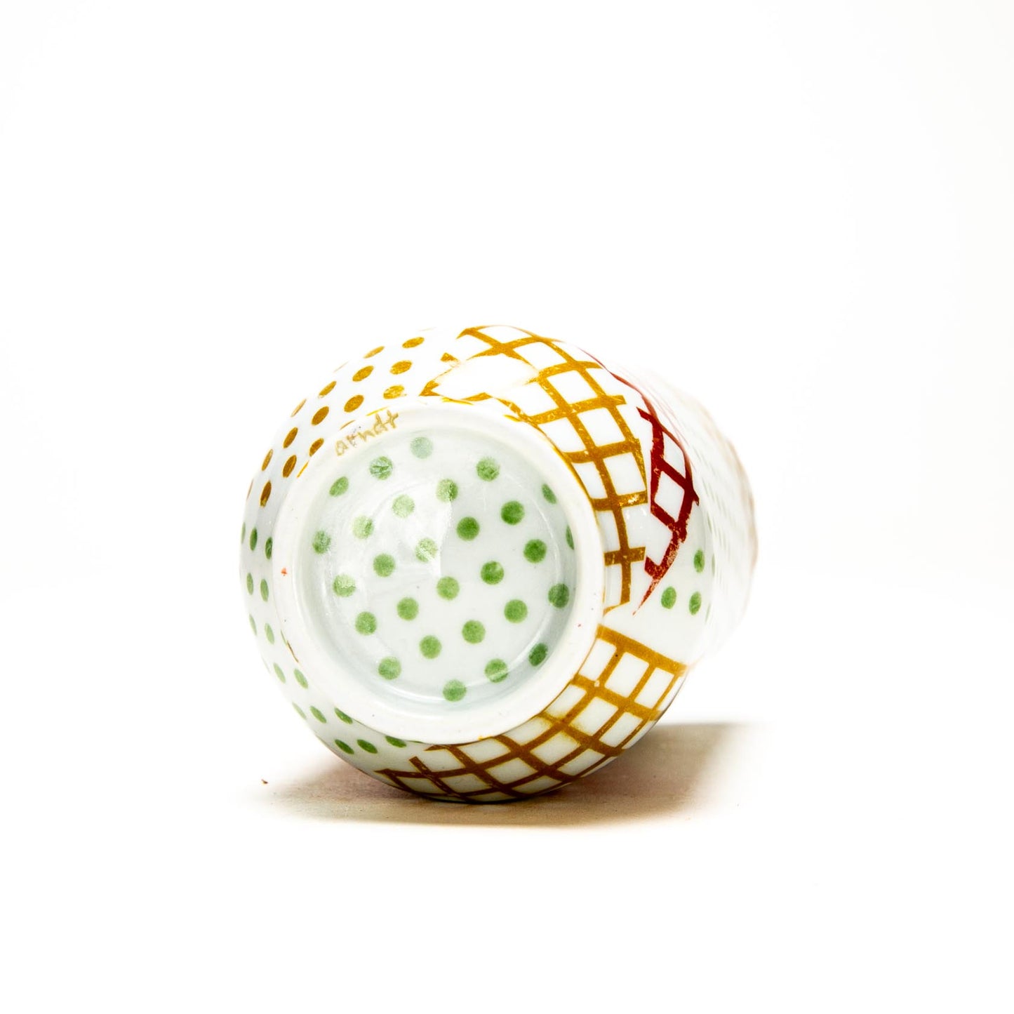 Yellow & Orange Grid Dot Tumbler