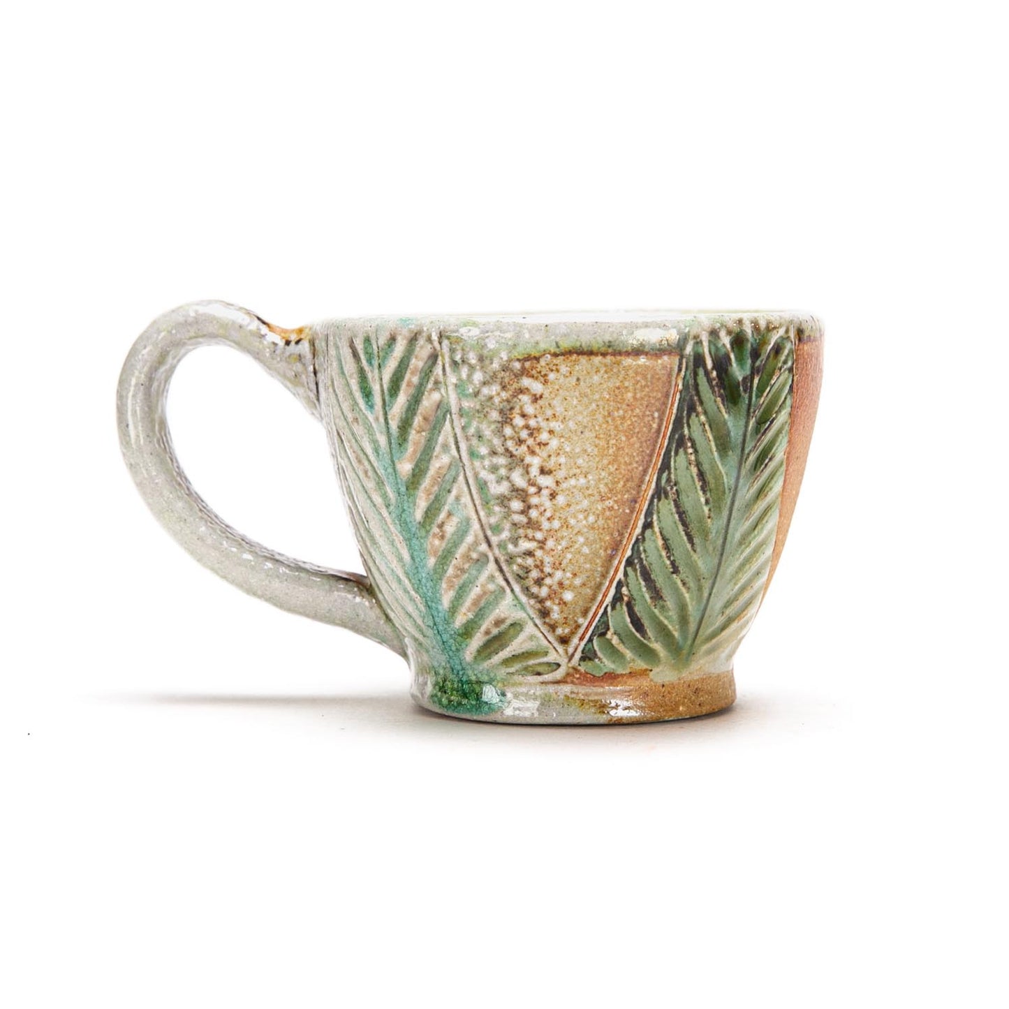 Green Carved Tea Pot Set