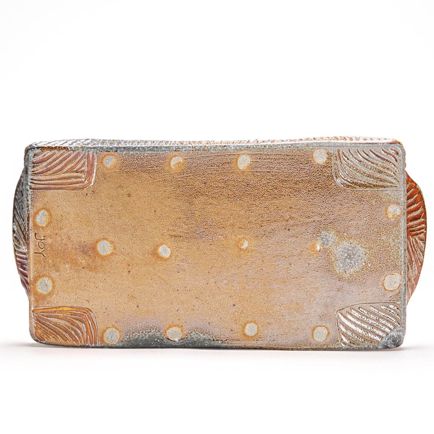 Carved Tea Pot, Cup and Tray Set